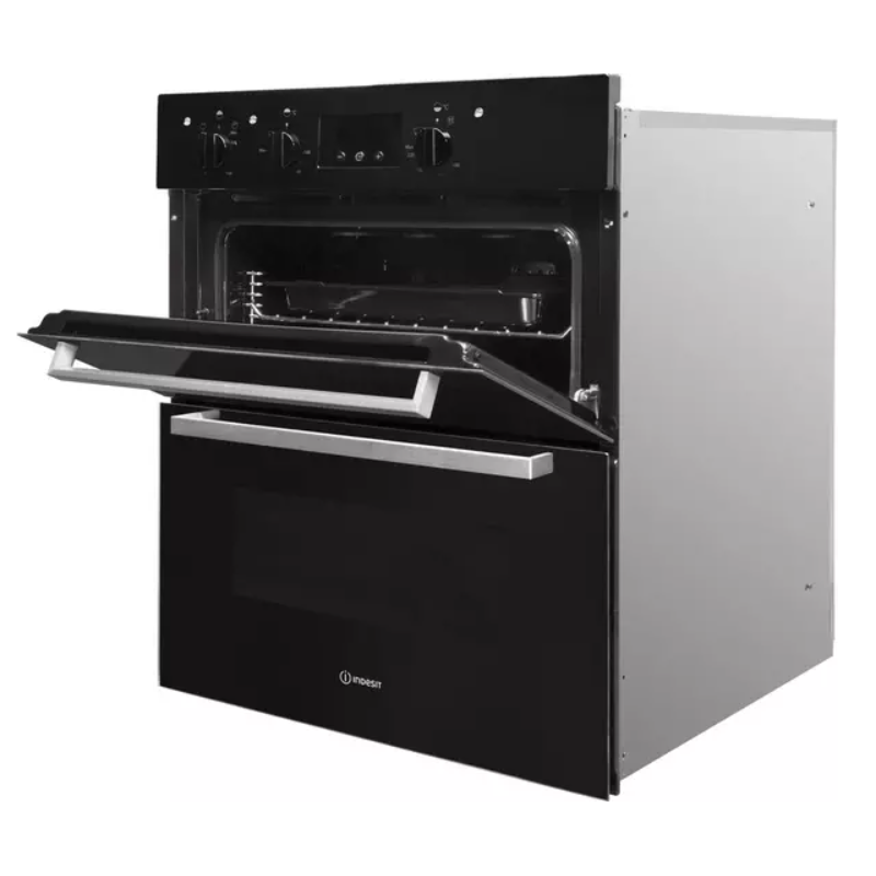 Indesit IDU 6340 BL - Black Built under Electric Double Oven - B/B energy