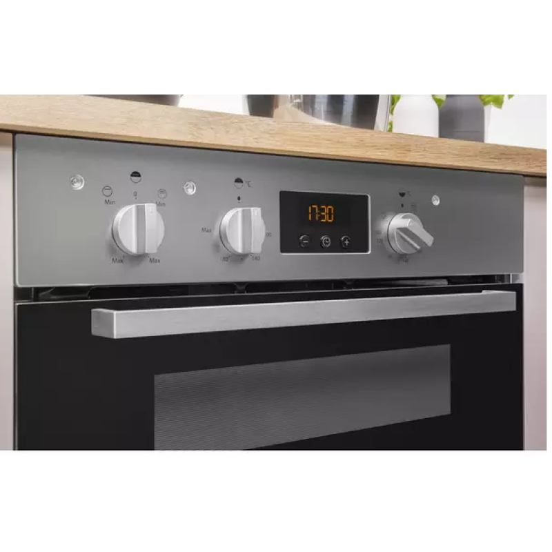 Indesit IDU 6340 IX - Stainless steel Built under Electric Double Oven - B/B energy