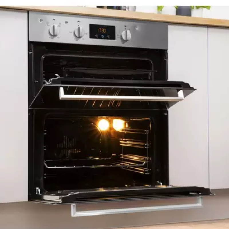 Indesit IDU 6340 IX - Stainless steel Built under Electric Double Oven - B/B energy