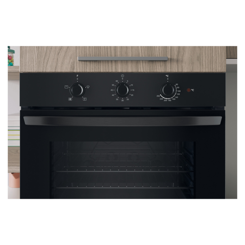 Indesit IO 232H B UK - Black Single Oven - 71L - A Energy