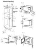 Teknix BIM21SS - Stainless steel Built in Electric Microwave