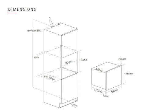 Caple CMS260SS - Built in Electric Microwave
