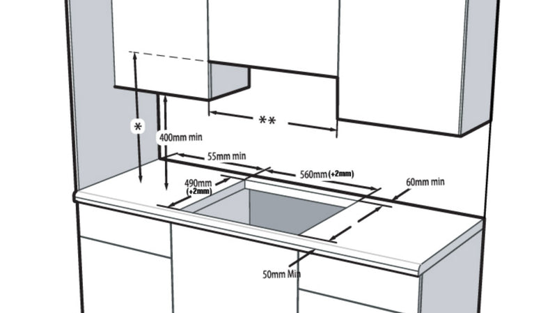Beko HIC64102 - Black 4 Zone 60cm Ceramic Hob - Built-in