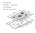 Cata UBGHDFFJ70.1 - Stainless Steel 68cm Gas Hob - 5 Burners