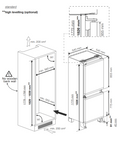 Indesit KINS 1261B4 UK - White Integrated Fridge Freezer - 265L - 50/50 Split