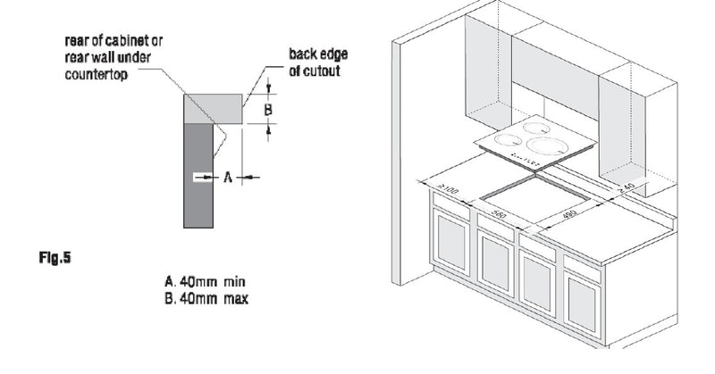 Candy CHK46C - Black 4 Zone Ceramic Hob