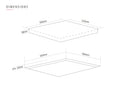 Caple C8400i - Black 59cm Induction Hob - 4 Zones - Dial Control