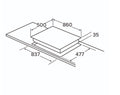 CDA HG9351SS - Stainless steel 5 Zone Gas Hob