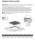 Montpellier MINH59FZ - Induction Hob - 59cm Flex Zone - 4 Cooking Zones - Touch Control