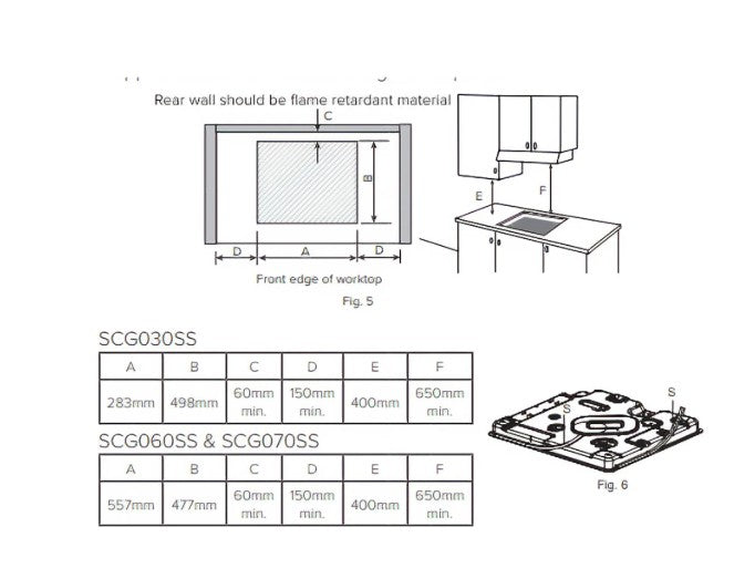 CDA SCG030SS - Stainless Steel 30cm Domino Gas Hob - 2 Burners