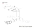 Caple DD820BK - Black 80cm Induction Hob with Downdraft Extractor - 4 Zones - A+ Energy