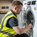 Freestanding washer installation