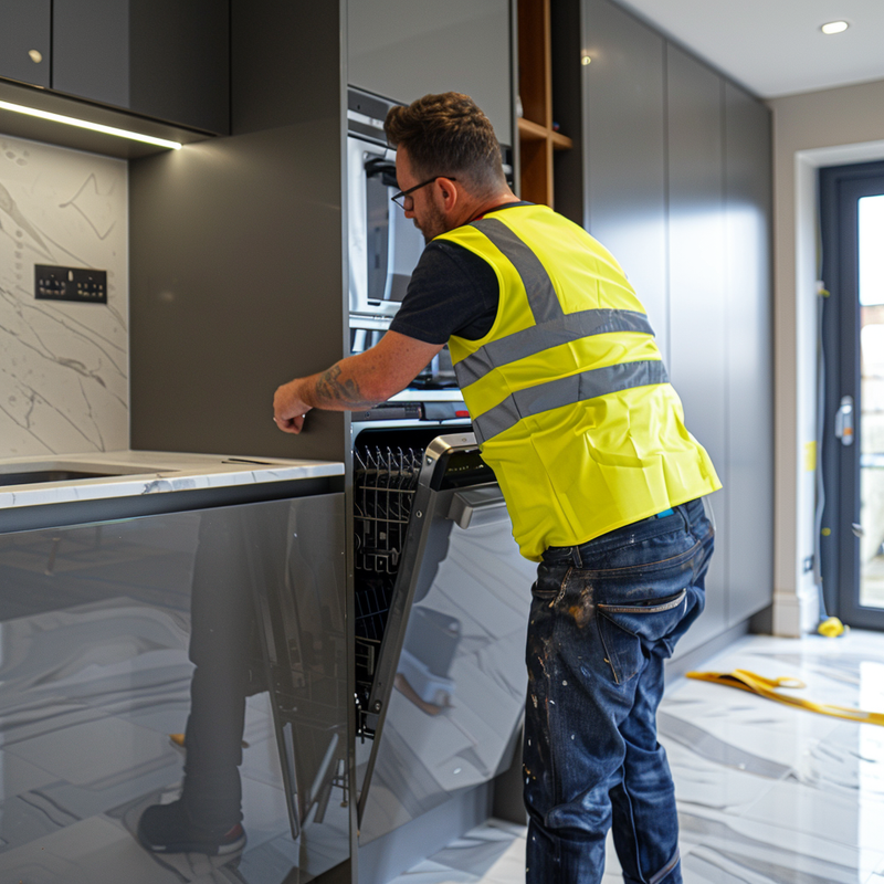 Integrated dishwasher installation