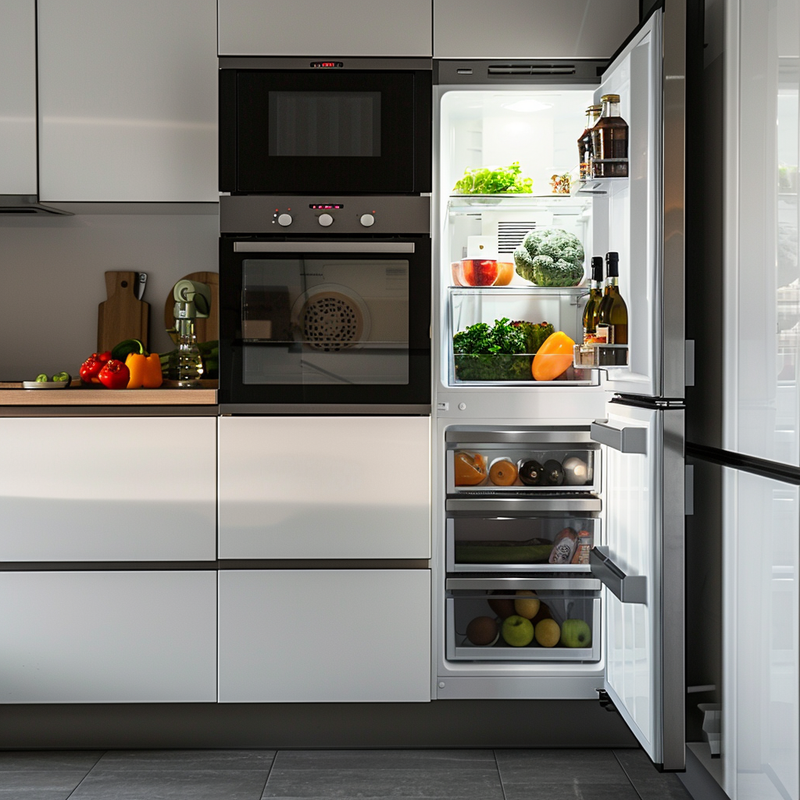 integrated fridge freezer install