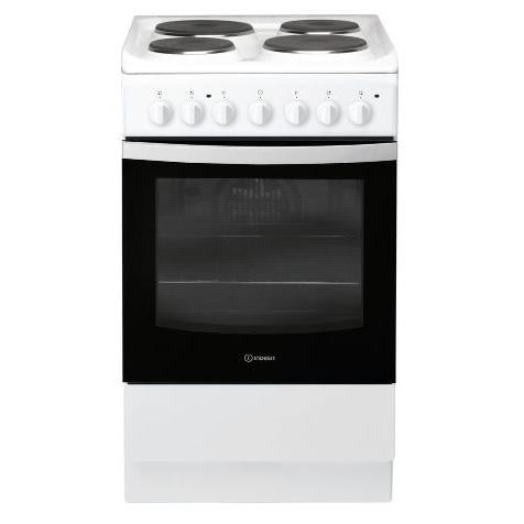 Indesit IS5E4KHW/UK - White 4 Zone Electric Cooker - Hydrolytic cleaning - A energy