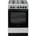 Indesit IS5G1PMSS/UK - Silver 4 Zone Gas Cooker - A energy