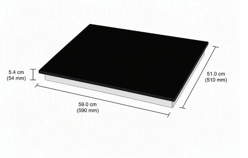 Indesit IS604QPB - Black Glass Induction Hob - 4 Zones