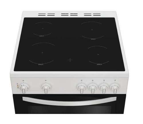 Indesit ITE6VMW - White Electric Cooker - 69L Ceramic Hob - A Rated