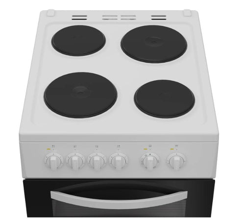 Indesit ITE5EMW - White Electric Cooker - 54L Dual Cavity - A/A Rated