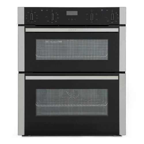 Neff J1ACE2HN0B - Stainless steel Built under Electric Double Oven - A/B energy - Display