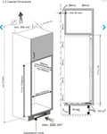 Montpellier MIFF550FF - White Integrated Frost Free Fridge Freezer - 230 Litres - Energy Rating E