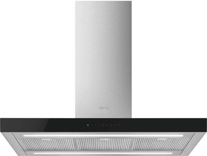 Smeg KBTI9L4VN - Stainless Steel 90cm Island Hood - 778m³/h - A Rated