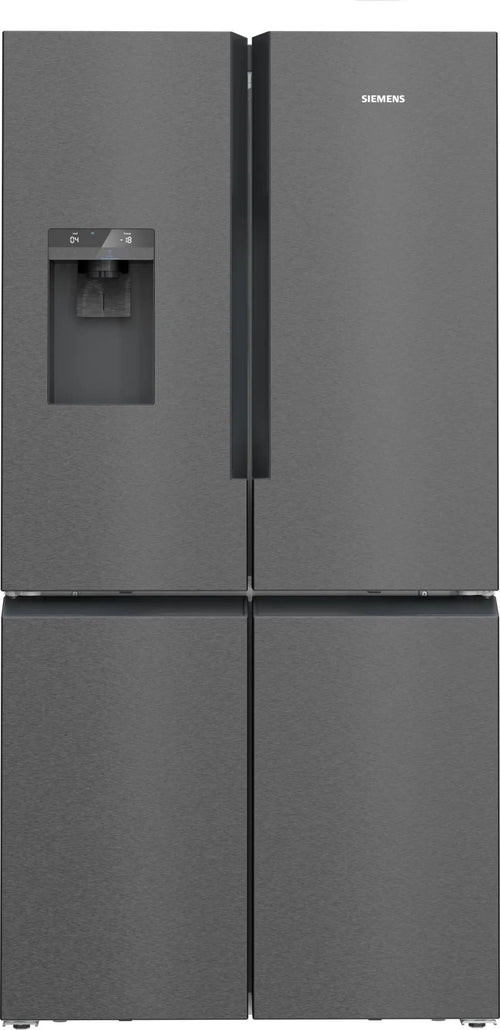 Siemens KF96DPXEA - Black Steel American Fridge Freezer - 575L Total Capacity - E Rated