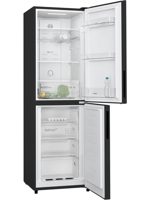 Bosch KGN27NBEAG - Black Freestanding 50/50 Frost Free Fridge Freezer - E energy