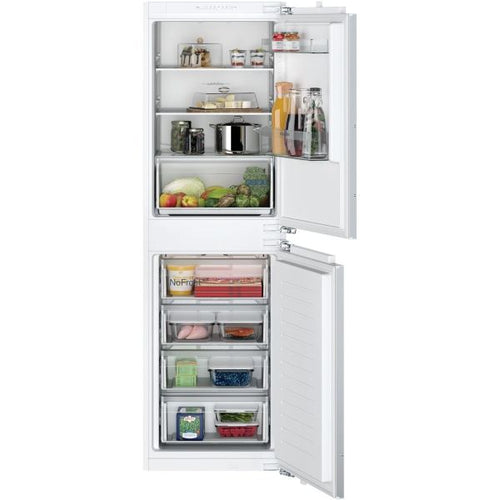 Siemens KI85NNFF0G - Stainless Steel iQ100 NoFrost Fridge Freezer - 177x54cm - A+ energy