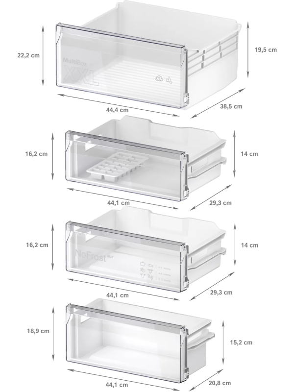 Bosch KIN96NSE0 - Integrated 60/40 Frost Free Fridge Freezer - E energy