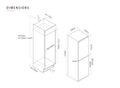 Caple Ri5508 - 50/50 Integrated Fridge Freezer - 233L - E Energy
