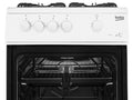 Beko KSG580W - White 4 Zone Gas Cooker