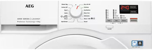 AEG L6FBK141B - White 10KG Washing Machine - 1400 RPM - A energy