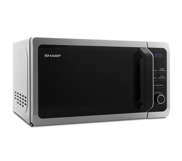 SHARP R274SLM - Silver Solo Microwave - 20L Capacity - E energy rating