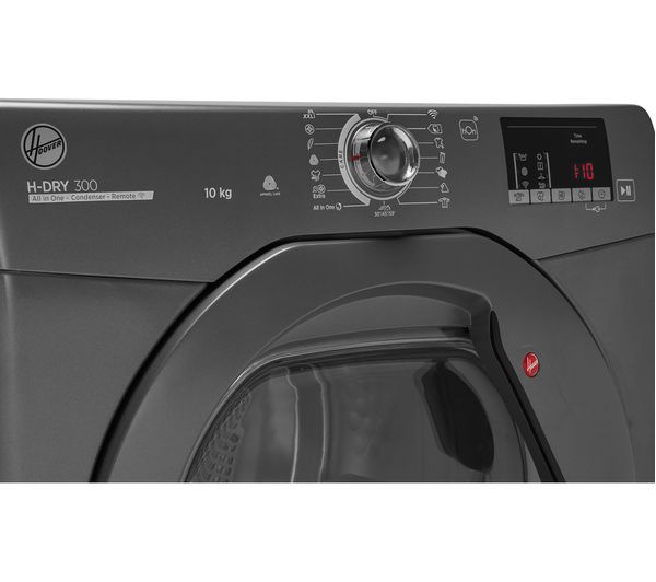 Hoover HLE C10DRGR - Graphite 10KG Condenser Tumble Dryer - B energy