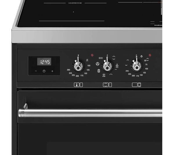 Smeg C92IMAN9 90 cm Electric Induction Range Cooker - Anthracite