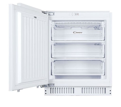 Candy CUS68EWK - White Integrated Undercounter Freezer - 95L - E energy