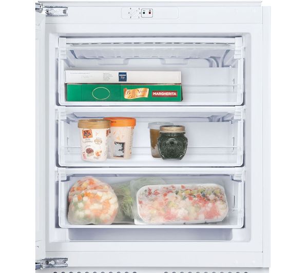 Candy CUS68EWK - White Integrated Undercounter Freezer - 95L - E energy