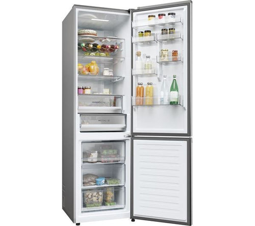 Haier HDPW5620DNPK - Platinum Inox 2D 60 Series 5 Pro Fridge Freezer - 406L - D energy