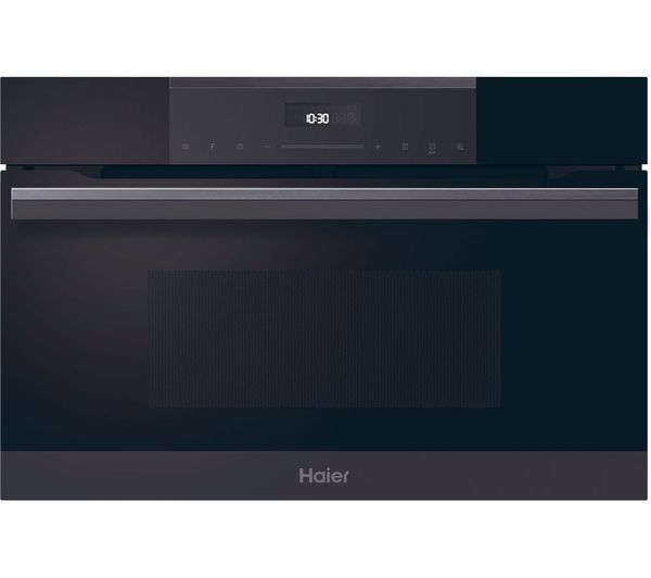 Haier HWO38MG6HXBD/UK - Black Built-In Combination Microwave - 34L Capacity - 900W