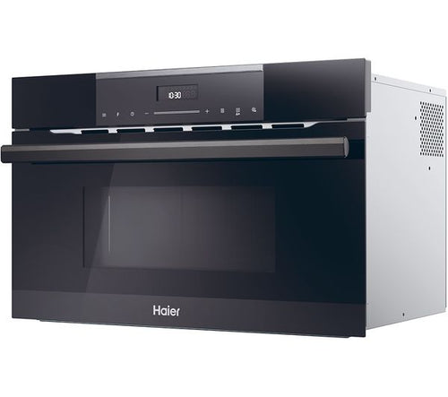 Haier HWO38MG6HXBD/UK - Black Built-In Combination Microwave - 34L Capacity - 900W