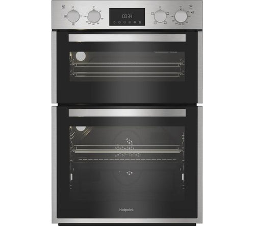Hotpoint DIH 10D1 IX - Stainless Steel Double Oven - 75L/38L - A Energy