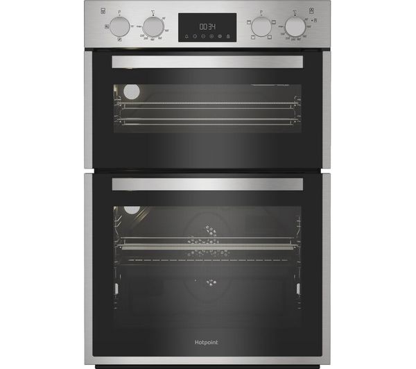 Hotpoint DIH 10D1 IX - Stainless Steel Double Oven - 75L/38L - A Energy
