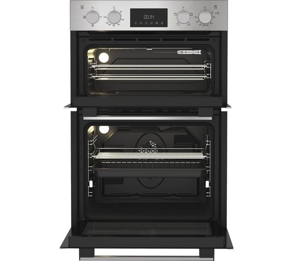 Hotpoint DIH 10D1 IX - Stainless Steel Double Oven - 75L/38L - A Energy