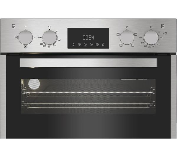 Hotpoint DIH 10D1 IX - Stainless Steel Double Oven - 75L/38L - A Energy
