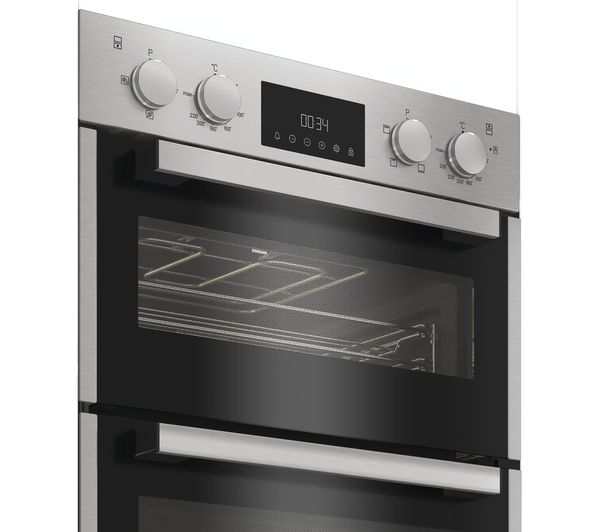 Hotpoint DIH 10D1 IX - Stainless Steel Double Oven - 75L/38L - A Energy