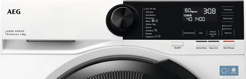 AEG LFR62944B - White 9KG Washing Machine - 1400 RPM - A energy