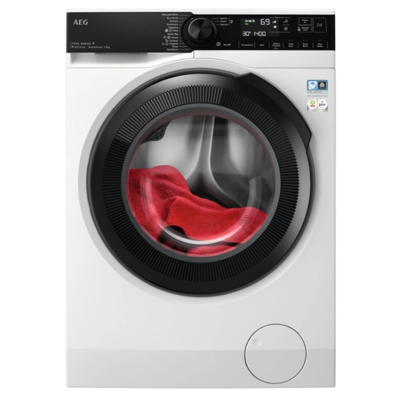 AEG LFR74944AD - 7000 Series White Freestanding 9KG Washing Machine - 1400 RPM - A energy