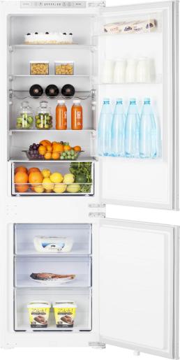 Hisense RIB312F4AWE 177cm High 70/30 Integrated Frost Free Fridge Freezer with Sliding Door Fixing Kit - White - E Rated