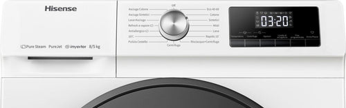 Hisense WDQA8014EVJM - White 8KG/5KG Washer Dryer - 1400 RPM - A/D energy